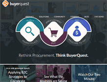 Tablet Screenshot of buyerquest.com